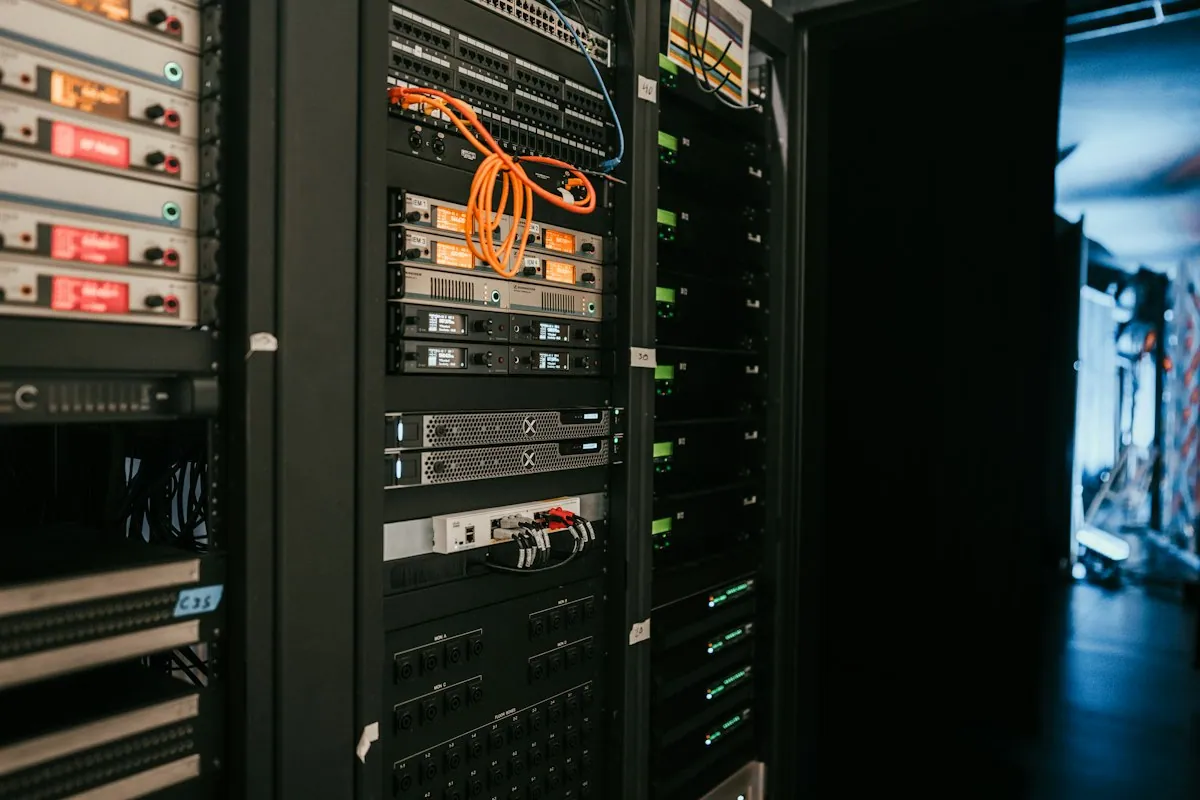 Server racks in a data centre