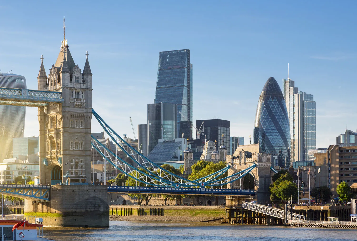 Tower Bridge and the London skyline